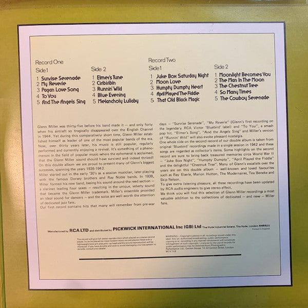 Glenn Miller And His Orchestra : The Glenn Miller Collection (2xLP, Comp)