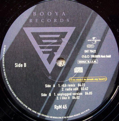 Craig Smart : I’ll Be Ready (To Break My Heart) / I Like It (12")