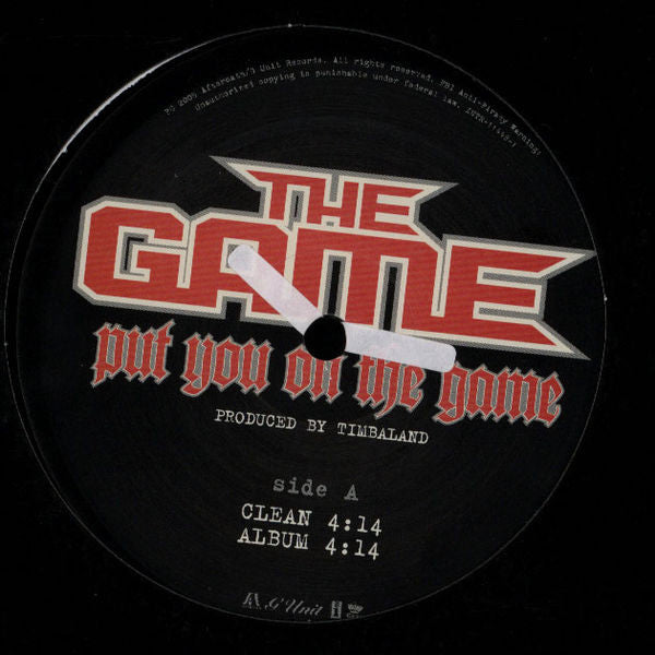 The Game (2) : Put You On The Game (12")