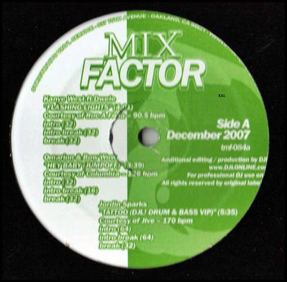 Various : Mix Factor (December 2007) (12", Comp)