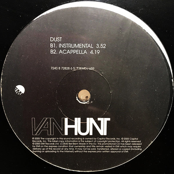 Van Hunt : Dust (12", Promo)