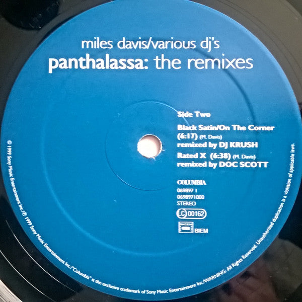 Miles Davis / Various DJ's* : Panthalassa: The Remixes (2xLP, Comp)