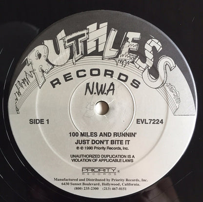 N.W.A. : 100 Miles And Runnin' (12", EP)