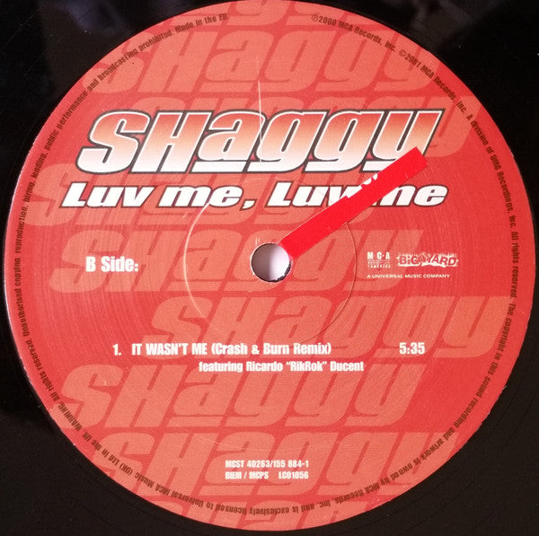 Shaggy : Luv Me, Luv Me (12")