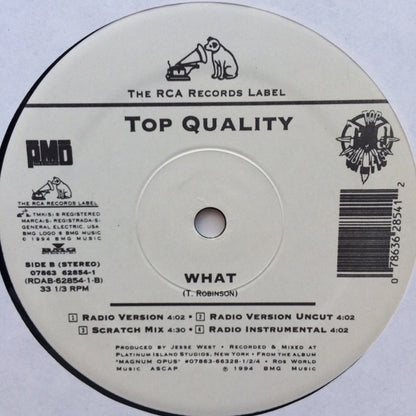 Top Quality : I Can't Hear You (12")