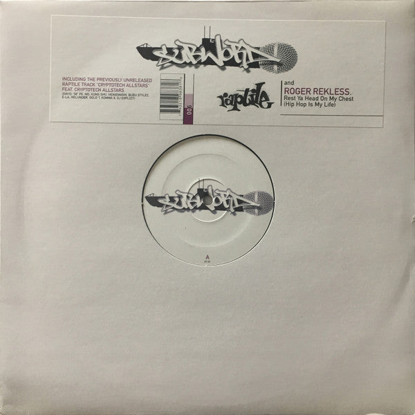 Raptile And Roger Rekless : Rest Ya Head On My Chest (Hip Hop Is My Life) (12")
