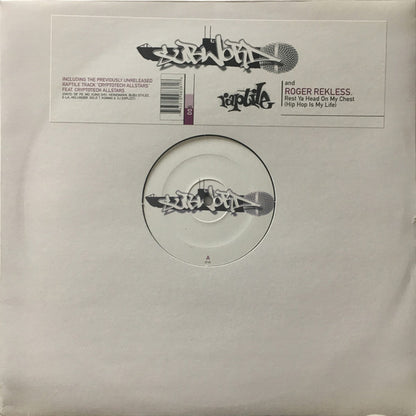 Raptile And Roger Rekless : Rest Ya Head On My Chest (Hip Hop Is My Life) (12")