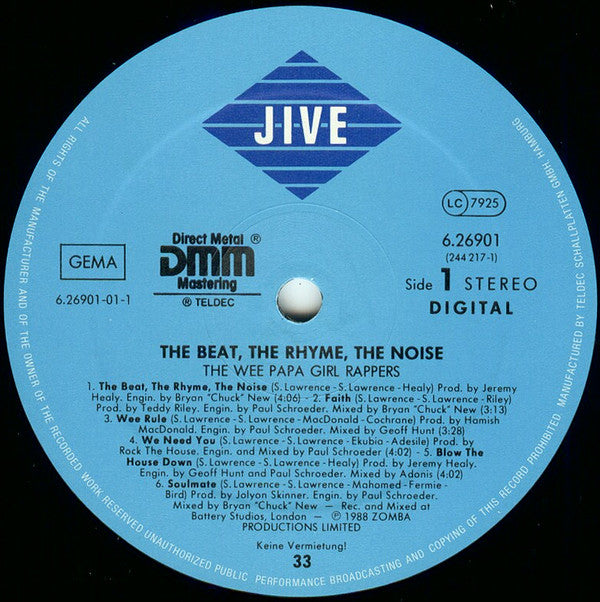 Wee Papa Girl Rappers : The Beat, The Rhyme, The Noise (LP, Album)