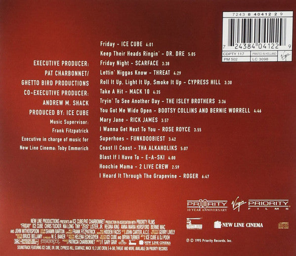 Various : Friday (Original Motion Picture Soundtrack) (CD, Album, Comp)